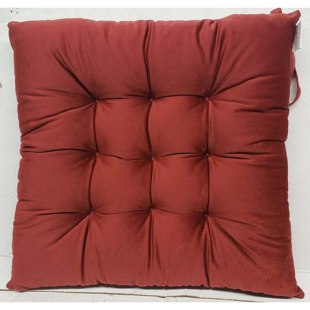 SET OF 3 SAME THICK CHAIR PADS CUSHIONS w/ties,16